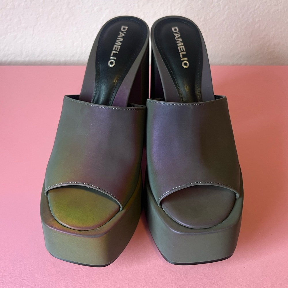 D'Amelio x Lulus Multi Reflective Platform Sandals - Picture 5 of 17